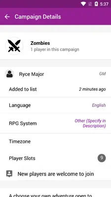 mRPG android App screenshot 6